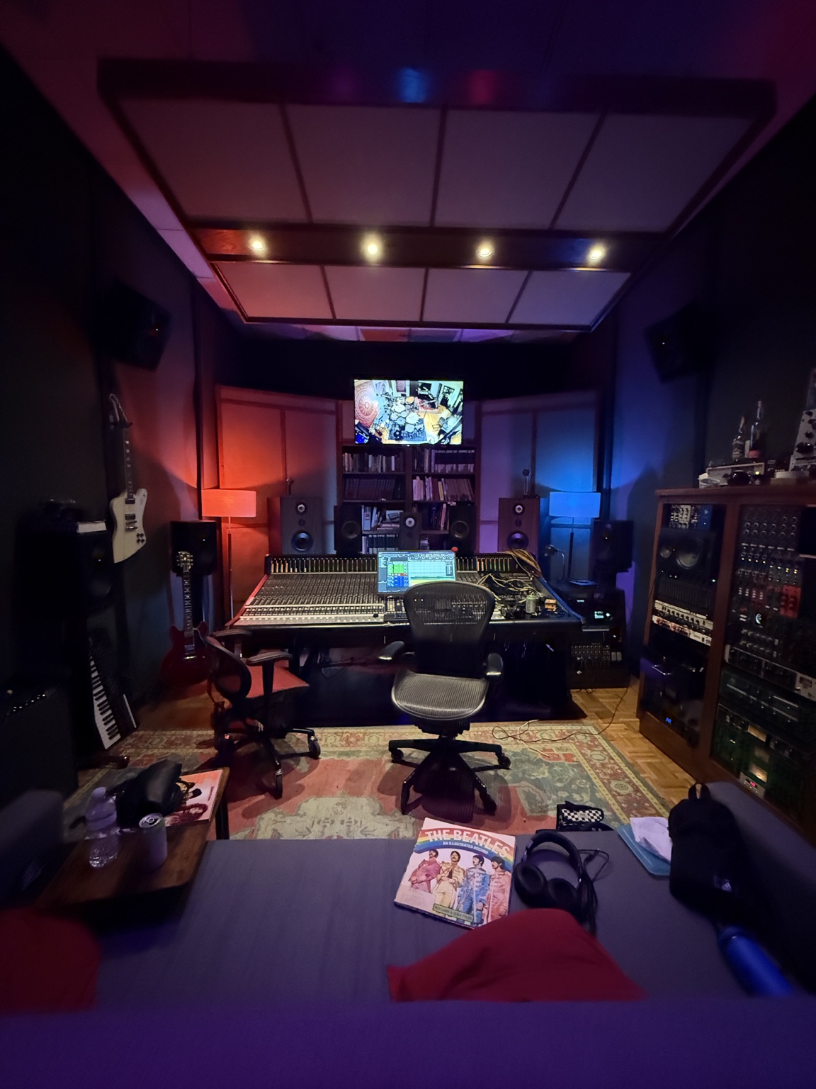 SSL control room at Pentavarit Studio A